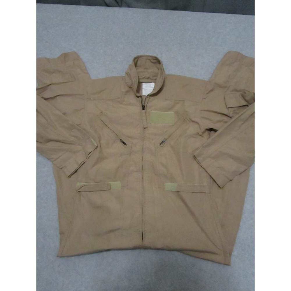 Military Coveralls Flyers CWU-27/P Mens Large Regular Tan Aramid Fire-Resistant